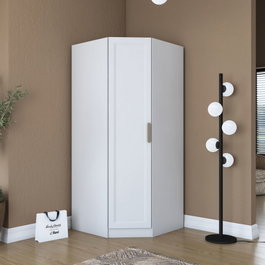 Hanah Home Armario Blanco con Estanterías